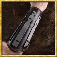Armschutz aus Leder mit Stahlplatten